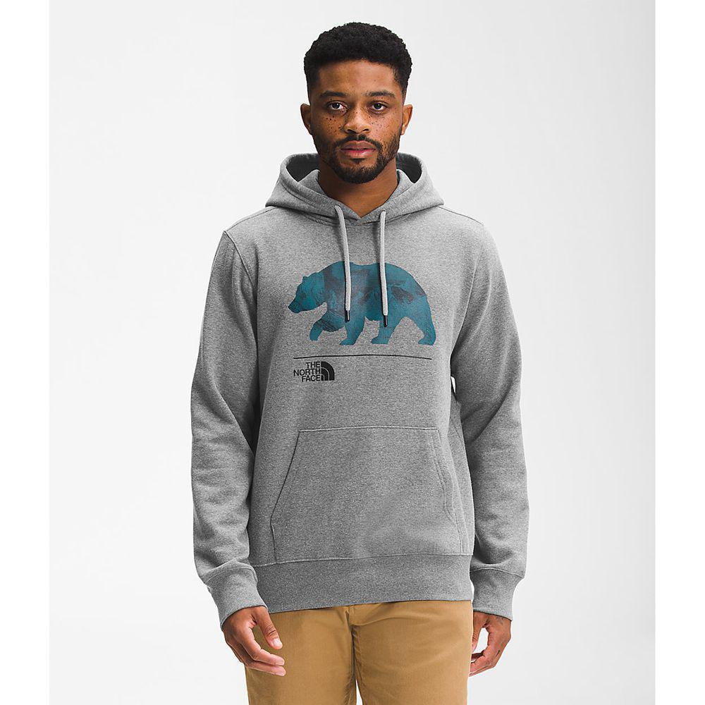 The North Face Bearscape Ανδρικα Pullover Hoodie - Γκρι (QYOR18345)